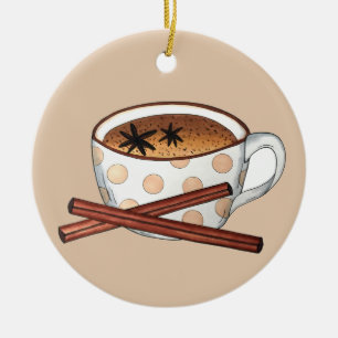 Masala Chai Teacup Indian Spiced Black Tee Cuppa Keramik Ornament