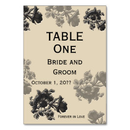 Masala Flora Wedding Tischnummer