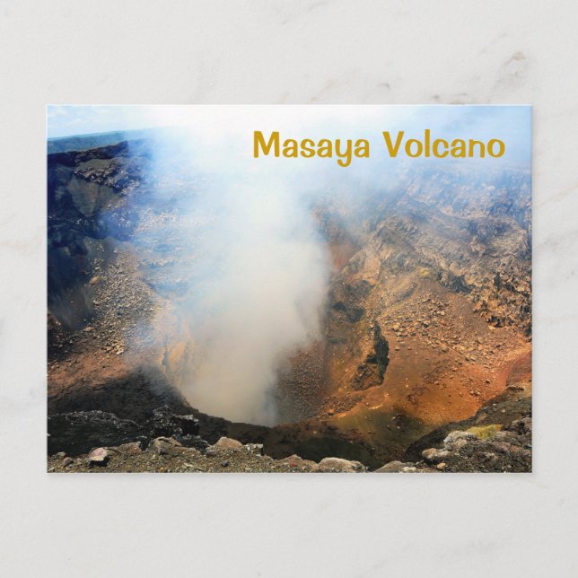 Masaya Vulkan, Nicaragua, C.A. Postkarte (Vorderseite)