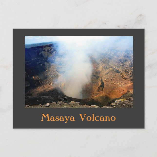 Masaya Vulkan, Nicaragua, C.A. Postkarte (Vorderseite)