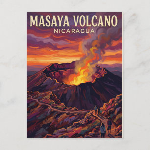 Masaya-Vulkan Nicaragua Postkarte