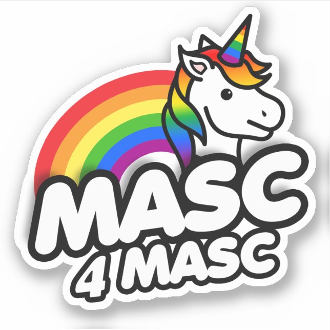 Masc 4 masc aufkleber (Vorderseite)