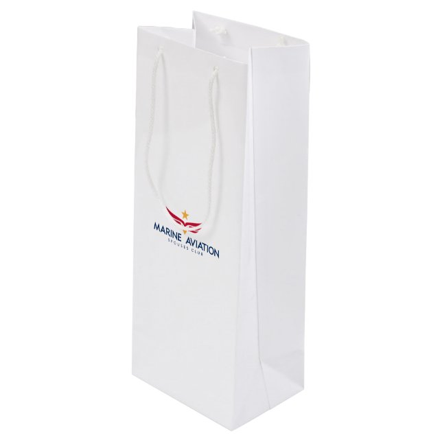 MASC Geschenk-Tasche - Wein, glatt Geschenktüte Für Weinflaschen (Vorderseite Schrägansicht)