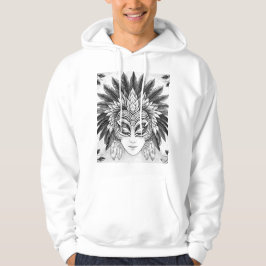 Máscara de carnaval espetáculo  hoodie