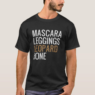 Mascara Leggings Leopard Fertig Leopard Print Wome T-Shirt