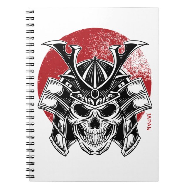 Máscara Oni / Oni Mask Notebook Notizblock (Vorderseite)