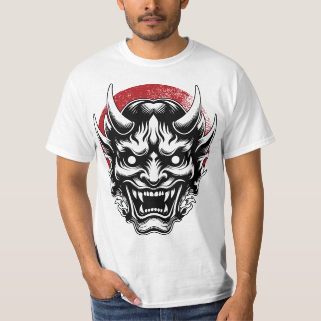 máscara Samurai/ japan T-Shirt (Vorderseite)
