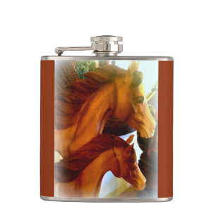Masche und Ponyflasche Flachmann