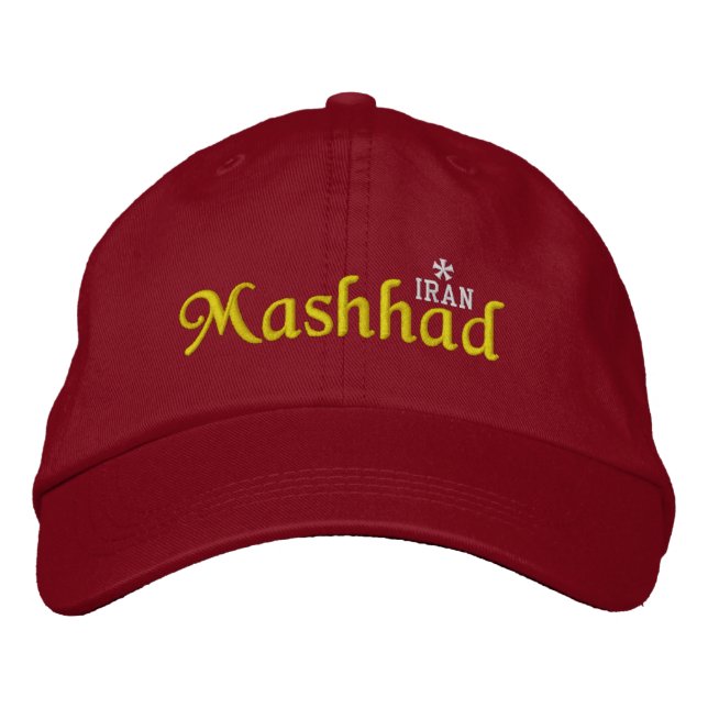 Maschhad Iran Bestickte Kappe (Vorderseite)