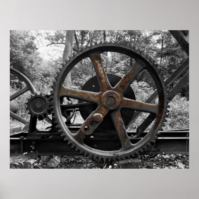 MASCHINE ABANDONIERT IN FOREST POSTER (Vorne)