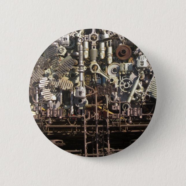 Maschinen für Dampfmaschinen Button (Vorderseite)