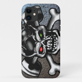 Maschinen-Kopf 02 iPhone 11 Hülle