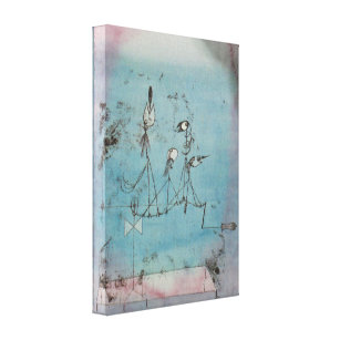 Maschinen-Leinwand-Plakat Pauls Klee Twittering Leinwanddruck