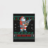 Maschinen-Weihnachtsmann-Gewehr-Liebhaber-Hässlich