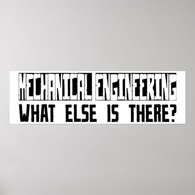 Maschinenbau Was gibt es sonst noch? Poster (Vorne)