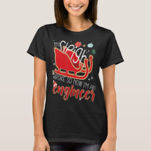 Maschinenbau Ziviler Weihnachtsbauingenieur T-Shirt