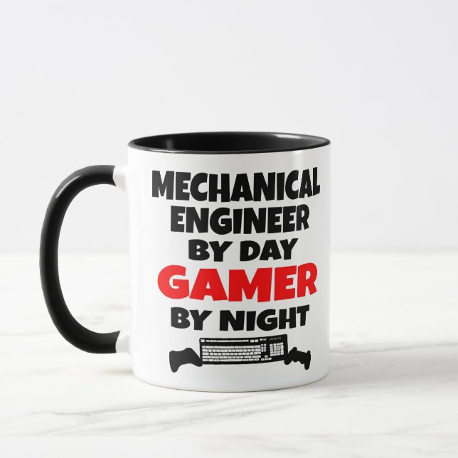 MaschinenbauGamer Tasse (Links)