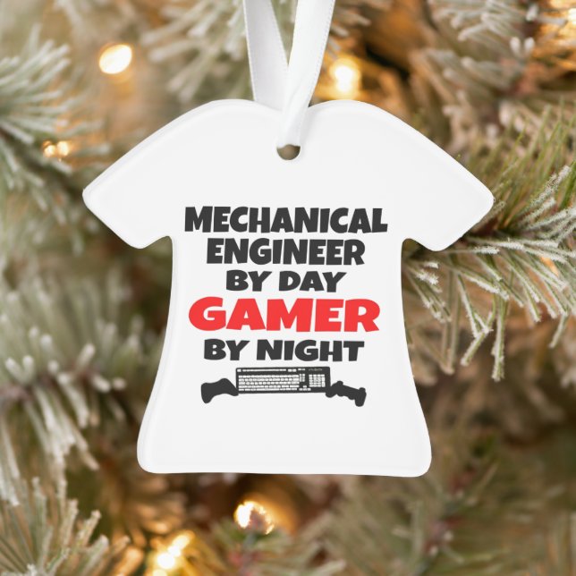 Maschinenbauingenieur bei Day Gamer by Night Ornament (Baum)