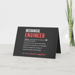 Maschinenbauingenieur Feiertagskarte