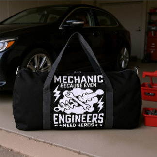 Maschinenbauingenieure brauchen Helden Duffle Bag