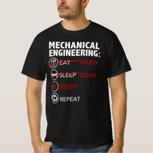 Maschinenbauwesen essen Studien-Schlaf-Studenten T-Shirt