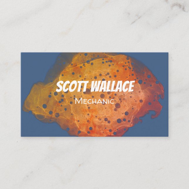 Maschinenbetriebskarte Visitenkarte (Vorderseite)