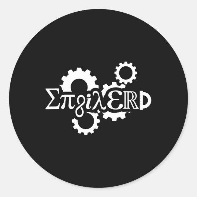Maschinengestänge des Pi Day Enginerd Engineer Runder Aufkleber (Vorderseite)