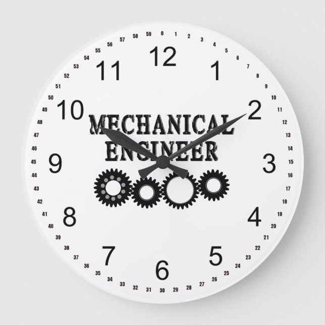 Maschinengestänge Große Wanduhr (Vorderseite)
