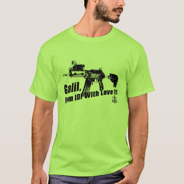 Maschinengewehr IDFs Galil T-Shirt (Vorderseite)