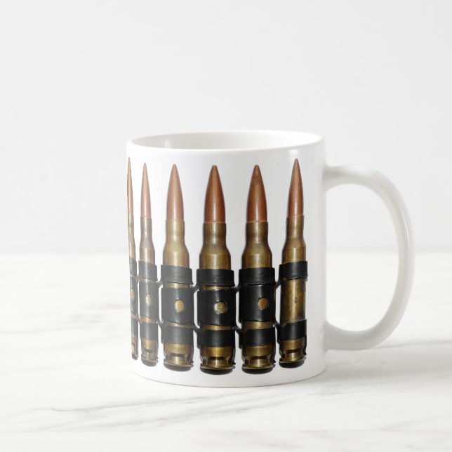 Maschinengewehr-Kugeln Kaffeetasse (Rechts)