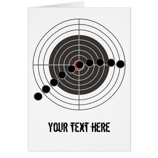 MaschinengewehrEinschusslöcher über Schießenziel (Vorne)