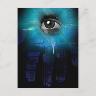 Maschinengott Postkarte