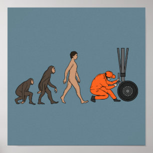Maschineningenieur für die Evolution Poster