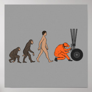 Maschineningenieur für die Evolution Poster