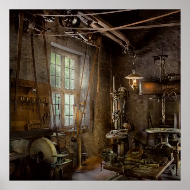 Maschinenistin - Industrielle Revolution Poster (Vorne)