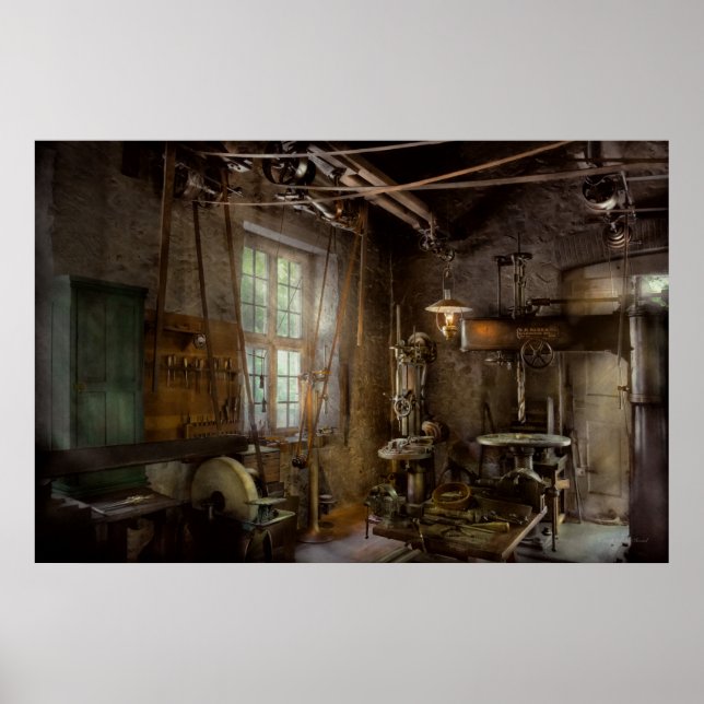 Maschinenistin - Industrielle Revolution Poster (Vorne)