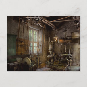 Maschinenistin - Industrielle Revolution Postkarte