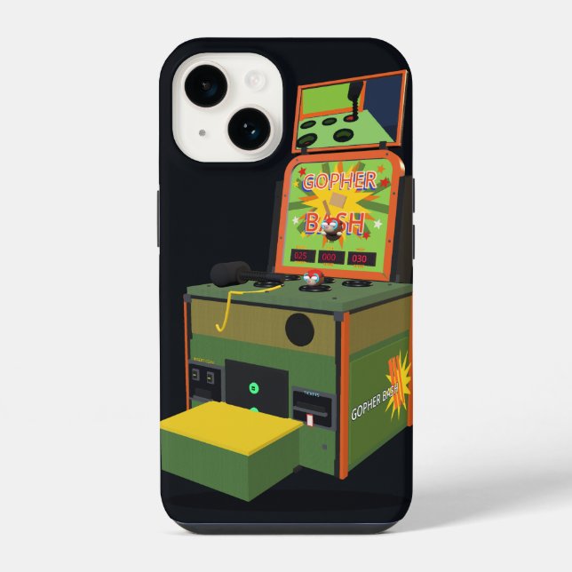 Maschinenreihe: Gopher Bash Phone Case iPhone Hülle (Rückseite)