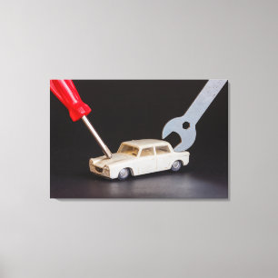 MASCHINENREPARATUR auf Leinwand
