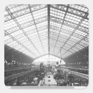 Maschinerie Hall, universelle Ausstellung Quadratischer Aufkleber