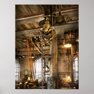 Maschinist - im Alter der Industrie Poster