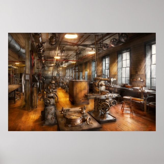 Maschinist - Industriegesellschaft Poster (Vorne)