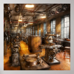 Maschinist - Industriegesellschaft Poster