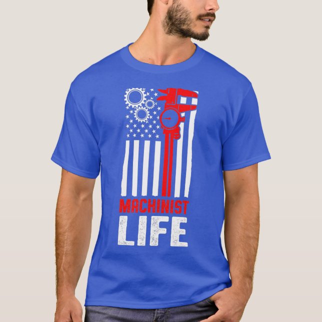 Maschinist Life Machine Operator Machining T-Shirt (Vorderseite)