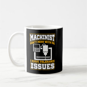 Maschinist lustiger Maschinist Bediener Kaffeetasse
