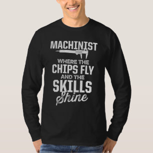 Maschinist Maschinenbediener Werkzeuge Zerspanung  T-Shirt