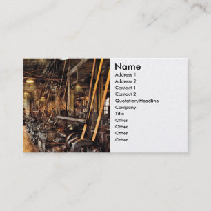 Maschinist - Maschinenwerkstatt circa 1900's Visitenkarte