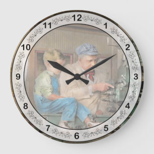 Maschinist - Zeit mit Opa verbringen 1921 Große Wanduhr