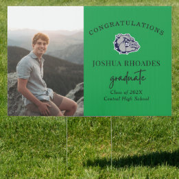 Mascot Abschluss Yard Sign Gartenschild