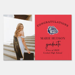 Mascot Abschluss Yard Sign Gartenschild